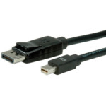 Kabel DisplayPort  v1.1, DP - Mini DP, M/M, 2.0m, Roline